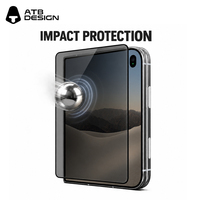 Pelindung Layar Kaca Tempered Anti-Sadap 28 Derajat Grosir, Full Cover untuk iPhone Duo Ponsel Lipat
