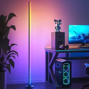 Online Shop Best Selling Mood Lighting RGBIC LED Floor Light Corner Standing Lamp WiFi APP Music Sync Smart LED Bars