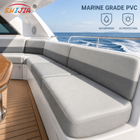 Tissu vinyle marin en PVC de 54 pouces de large pour sièges de bateaux et de yachts, résistant aux UV 1000H+, imperméable, matériau de rembourrage de qualité marine
