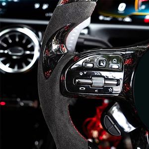 Volant de direction modifié pour voiture, en fibre de carbone forgée, volant de direction gonflable pour bateau, volant de direction pour Mercedes-Benz Cla45S - Product Image 5