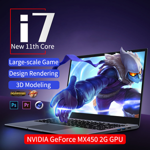 Ordenador portátil para videojuegos Intel Core i7-1165G7, 8 GB/16 GB de RAM, 256 GB/512 GB/1TB SSD, GeForce MX450, 2GB de GPU, retroiluminado con huella dactilar - Product Image 2