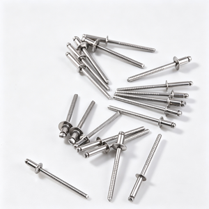 Rivets aveugles en acier inoxydable à tête plate ronde de type ouvert GB/T12618.4, fournis par l'usine, rivets à percussion durables pour tôles métalliques - Product Image 4