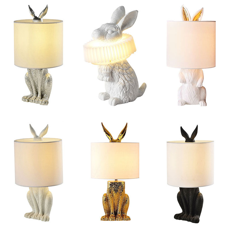 Rabbit Lamp Bedside Animal Lamp Decor