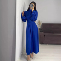 Vente en gros 2024 - Kaftan Ramadan pour femmes - Vêtements islamiques de Dubaï - Robes longues modestes pour femmes - Robes de soirée musulmanes - Abaya en satin pour femmes