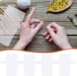 78120 Toiles en maille plastique pour broderie, kits de fabrication de sacs bandoulière, toile vierge transparente pour broderie artisanale - Product Image 6