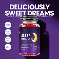 Complément alimentaire végétalien sans sucre à la mélatonine pour le sommeil et la récupération, conditionné en OEM – Gummies Sleep Well