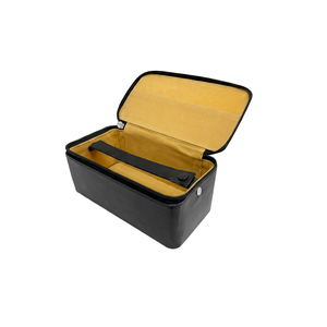 Étui de rangement pour bijoux en EVA irrégulier avec intérieur jaune et insert à sangle noire, marque SUNTOOLS/STIPL, 7"x3.1/2" pour la fabrication de bijoux - Product Image 1