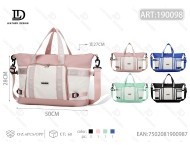 Borsa da Viaggio per Donna 3655L in Oxford con Chiusura a Cerniera, Manico Morbido, Motivo Tinta Unita per Viaggi - Product Image 1