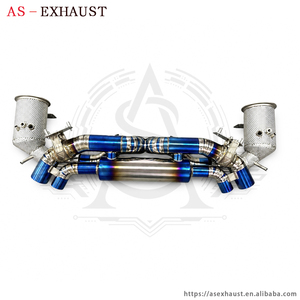 Échappement arrière léger en titane avec downpipes Decat pour Porsche 911 992 992.1 992.2 Carrera Targa 3.0 Twin Turbo - Product Image 4