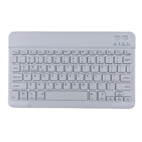 Nouveau clavier tablette sans fil compact rechargeable Tasso Slim Mini en plastique avec touches multimédia et interface Type-C pour