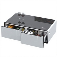 Table basse intelligente avec réfrigérateur intégré, table de bar pour bureau, salon, mobilier moderne pour la maison