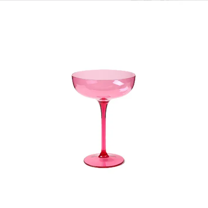 Taza de plástico grande para vino, copa de agua de color rosa, azul, barata, venta al por mayor, 2023