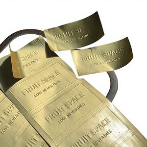 Autocollants rectangulaires personnalisables <span class=keywords><strong>en</strong></span> or mat et argent, gaufrage personnalisé, logo <span class=keywords><strong>en</strong></span> <span class=keywords><strong>relief</strong></span> doré, adhésif métallique, enveloppe dorée, cadeau - Product Image 3