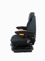 YS15 Siège conducteur à suspension en cuir PVC Conception de siège de voiture améliorée avec type de dossier réglable pour bus, yacht et sport