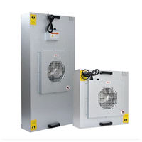 Unidad de Filtro FFU Personalizada con Doble Ventilador y Filtro HEPA, Campana de Flujo Laminar para Cuarto Limpio, Equipo de Purificación de Aire