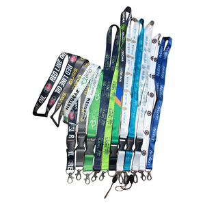 Cordones de poliéster, <span class=keywords><strong>2</strong></span> ganchos personalizados, correas de Clips dobles, Cordón de cuello de poliéster personalizado con logotipo personalizado - Product Image 4