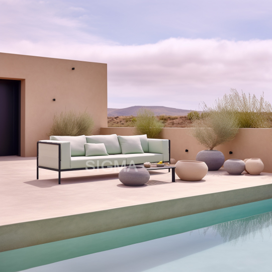 Luxury Garden Furniture Aluminum Modern Garden Sofa Set Outdoor Patio Furniture