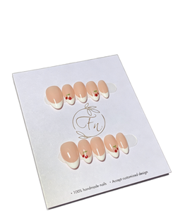 <span class=keywords><strong>Ennio</strong></span> – Ongles artificiels en ABS sculptés en 3D, forme amande, couvrance totale, design doré et ombré, revêtement gel UV, écologiques - Product Image 2