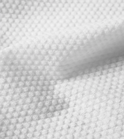 Tissu non tissé en spunlace gaufré à pois, doux pour la peau, 80 % PET, 20 % viscose, pour le nettoyage du visage