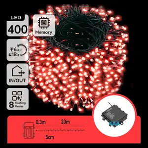 Striscia luminosa piatta a batterie tipo AA, ideale per decorazione e ambientazione in interni ed esterni. - Product Image 1