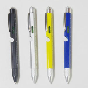 9in1 다기능 금속 스타일러스 프로모션 LED 라이트 레벨 드라이버 자 병따개 사용자 정의 볼펜 - Product Image 6