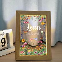 Lámpara LED con Marco de Canción Personalizada, Placa de Música con Foto Personalizada, Luz con Estilo de Canción, Regalo para Parejas, Aniversario, San Valentín, Navidad
