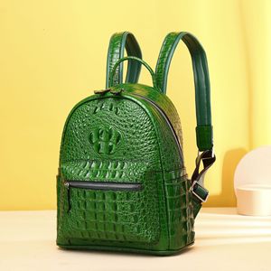 Nuovo zaino da donna con motivo coccodrillo, zaino da donna di grande capacità, zaino scolastico per bambina, borsa a tracolla da viaggio per esterni - Product Image 2