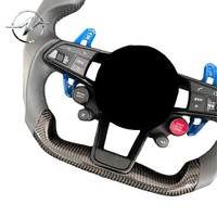 Volante de Fibra de Carbono Forjado Personalizado, Antideslizante, con Acabado Brillante y Perforado, para Volkswagen Mk7 GTI R Jetta Passat