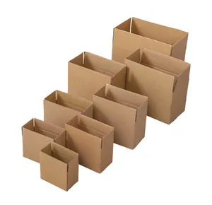 Más barato MOQ inferior Stock Embalaje de cartón Correo Cajas de envío en movimiento Cajas de cartón corrugado