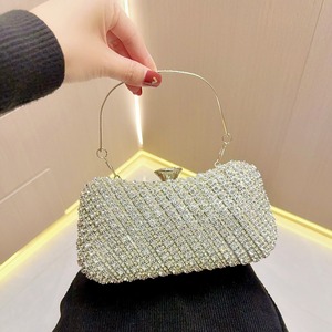 New Cross-border Diamond-encrusted Polyester <b>Clutch</b> Bag Model Y205 China-made Women-Spring Evening Dress Cheongsam Tanjing - Product Image 6