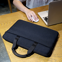 Portátil 13 14 15 pulgadas reciclado neopreno portátil manga mujeres hombres impermeable Notebook ordenador maletín bolsa de transporte con asa