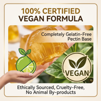 Suplemen Herbal OEM Permen Gummy Pengencang & Pembesar Pinggul & Bokong Vitamin MOQ Rendah Pabrik