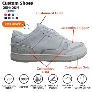 Fabricant de Chaussures Personnalisées Baskets en Cuir Tendance LOGO Créateur Chaussures de Basket Décontractées pour Hommes Style Marche Chaussures de Skateboard - Product Image 2