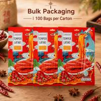 Sachet de collations de bureau de la série traditionnelle Latiao, morceaux de gluten chinois épicés, farine assaisonnée, certifié Halal, aliment énergisant savoureux