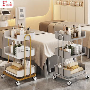 Troli Penyimpanan 3 Tingkat W-x394 Multi Beauty <span class=keywords><strong>Salon</strong></span> Equipment Spa Tray Desain Multi-Warna untuk Rumah & <span class=keywords><strong>Salon</strong></span> - Product Image 1
