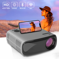 Transjee 2026 Nouveau projecteur intelligent A70 Quad Core Android 9 5G WIFI LED Full HD 1080P Mini Home Cinéma 3D Ready Haut-parleurs intégrés