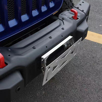 Cadre de plaque d'immatriculation de voiture universel réglable en aluminium couleur personnalisée course plaque d'immatriculation pliable support de montage automatique