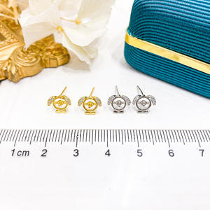 Pendientes de Plata de Ley S925 con Perlas DIY y Bandeja Vacía, Joyería de Plata con Perlas Redondas de 5-6 mm, Modelo 21116 - Product Image 2