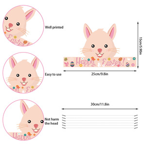 Dessin animé de Pâques poussins lapins chapeaux en papier décorations de fête en coton pour la saint-valentin nouvel an chinois <span class=keywords><strong>princesse</strong></span> sacs emballés - Product Image 3