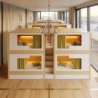 Lit superposé en métal durable et contemporain, taille standard, pour dortoir scolaire, appartement, chambre à coucher, usage commercial, fabriqué en Chine