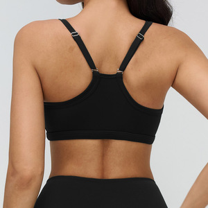 Haut de sport personnalisé grande taille, confortable, extensible dans quatre directions, bretelles réglables, col carré, léger, maintien élevé, pour la gym, la course et le yoga - Product Image 6