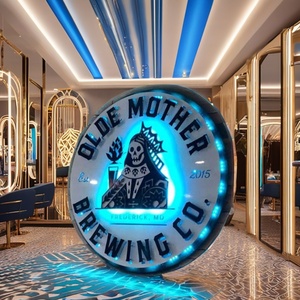 Tùy Chỉnh Cửa Hàng Biểu Tượng Vòng Tròn Dấu Hiệu Thư Quảng Cáo Ánh Sáng Thương Hiệu Acrylic Tên Hội Đồng Quản Trị <span class=keywords><strong>LED</strong></span> Dấu Hiệu Tùy Chỉnh Ánh Sáng 3D <span class=keywords><strong>LED</strong></span> Lights up Dấu Hiệu - Product Image 5