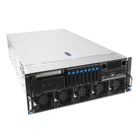 Serveur en rack 4U haute performance ESC8000A-E13P, processeurs AMD EPYC 9005 (2 unités), 24 emplacements de mémoire, IA, 8 GPU, alimentation redondante 3+1