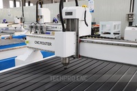 Machine de fraisage CNC à axe unique haute vitesse 3 axes 2000*4000mm à refroidissement par eau pour la découpe de HPL, d'aluminium et de composants de roulements
