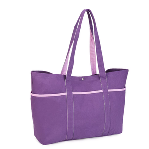 Sac shopping en toile personnalisable avec logo, sac shopping unisexe, sac de rangement grande capacité à bandoulière - Product Image 1