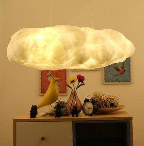 <span class=keywords><strong>Lampada</strong></span> a Sospensione Moderna Creativa Romantica con Effetto Nuvole Bianche, Illuminazione LED, Luce Sospesa Morbida a Forma di <span class=keywords><strong>Nuvola</strong></span> di Cotone - Product Image 3