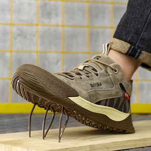 Chaussures de travail anti-brûlure pour soudeurs, avec embout en plastique, isolées pour électriciens, bottes industrielles indestructibles pour hommes - Product Image 5