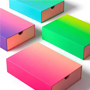 Boîtes d'expédition pour vêtements en carton ondulé de couleur arc-en-ciel en vrac - Boîtes d'expédition recyclables pour les petites entreprises de commerce électronique - Product Image 1