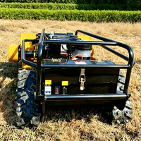 Vente directe usine Robot tondeuse autotracté télécommandé à moteur essence/diesel 800/1000/1200mm Outils de jardin
