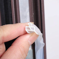 다크 다크 브라운 PVC 도어 고무 씰 9x5x3.8mm 목재 나무 홈 창 프레임 수리 가스켓 충돌 방지 스트립 사용자 정의 절단